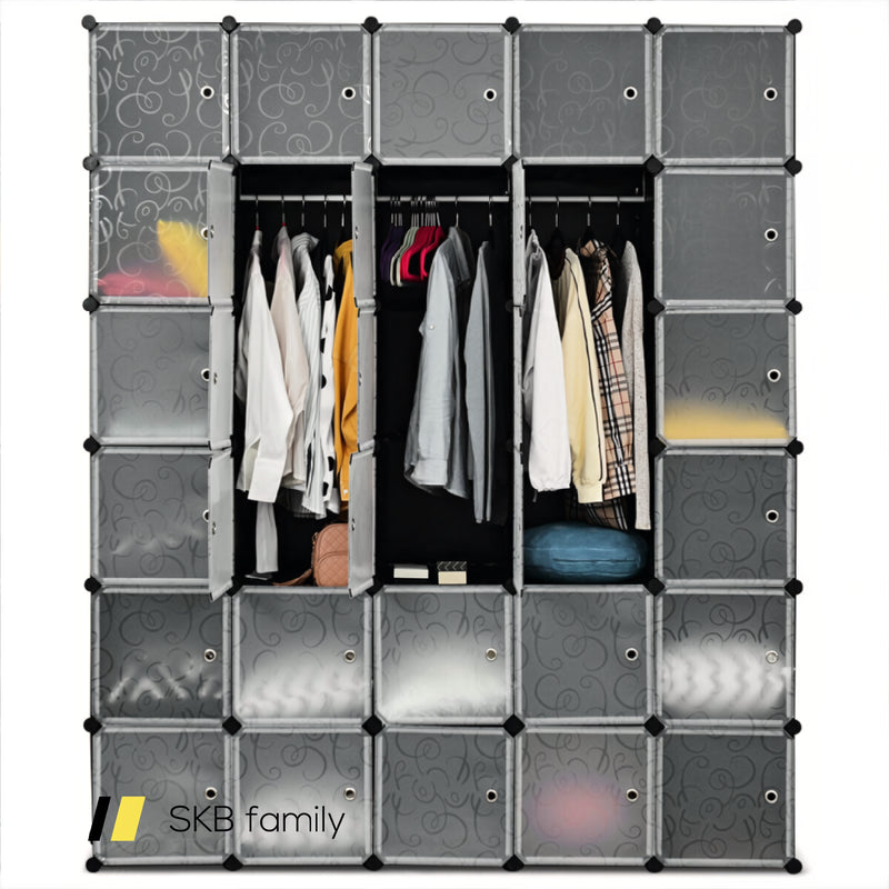 Diy 30 Cube Portable Closet Clothes Wardrobe Cabinet 240115-215189