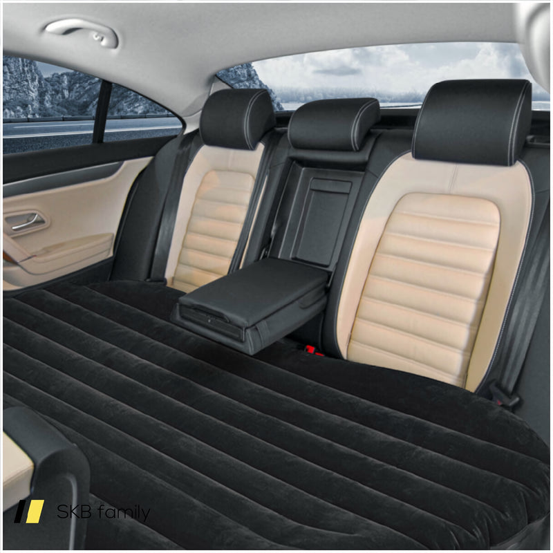 Inflatable Backseat Flocking Mattress Car Suv Travel With Pump 240115-215211