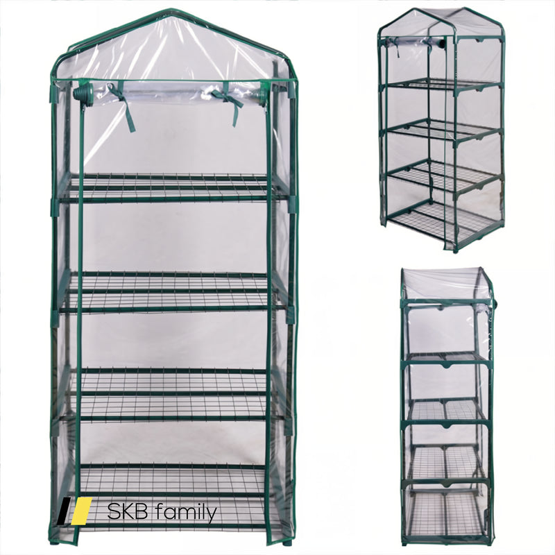 Outdoor Portable Mini 4 Shelves Greenhouse 240115-215352