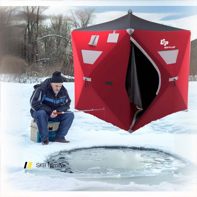 2-Person Portable Ice Shelter Fishing Tent With Bag 240115-215365