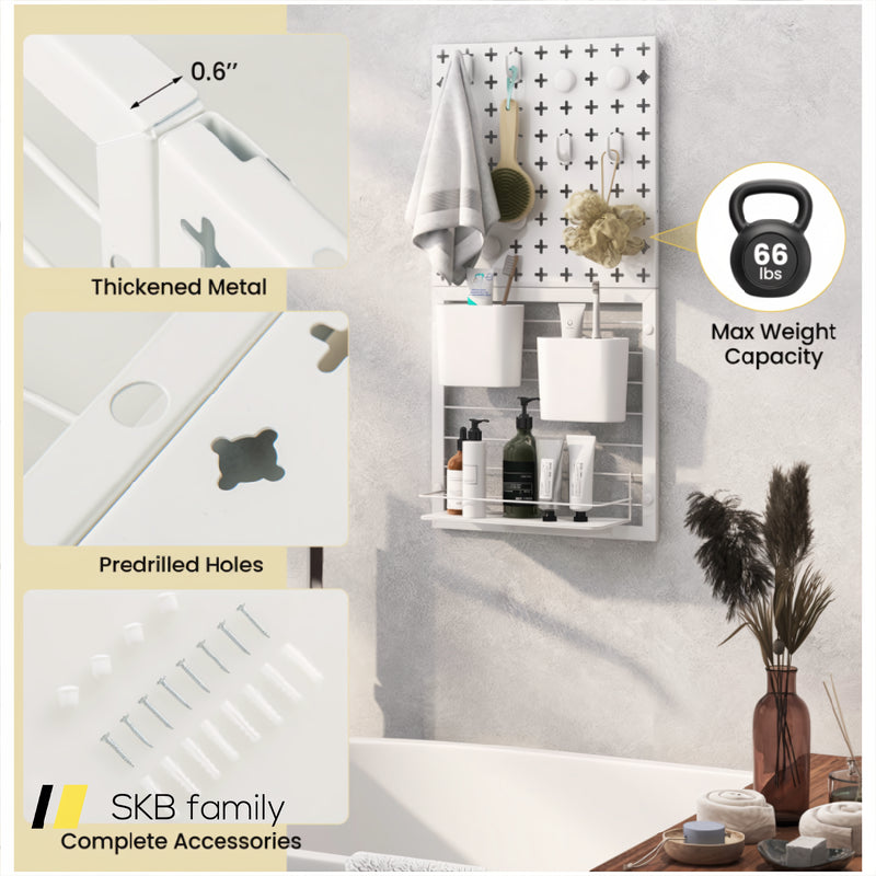 Pegboard Combination Kit Combination Wall Organizer With Magnets And Hooks 240115-215572