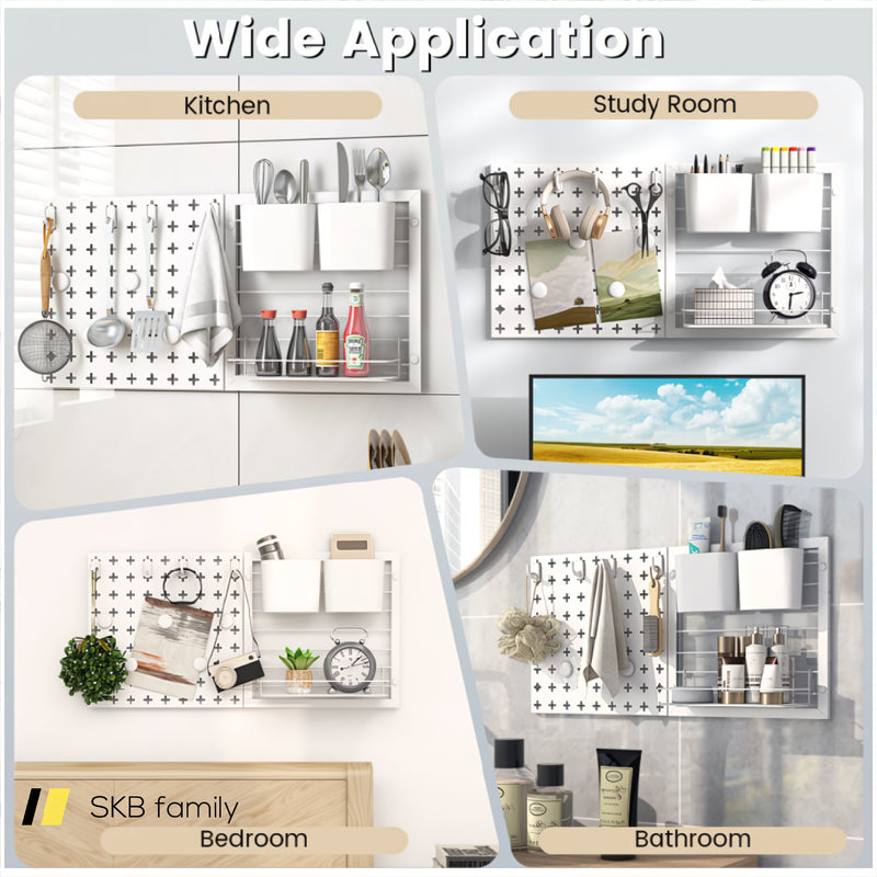 Pegboard Combination Kit Combination Wall Organizer With Magnets And Hooks 240115-215572