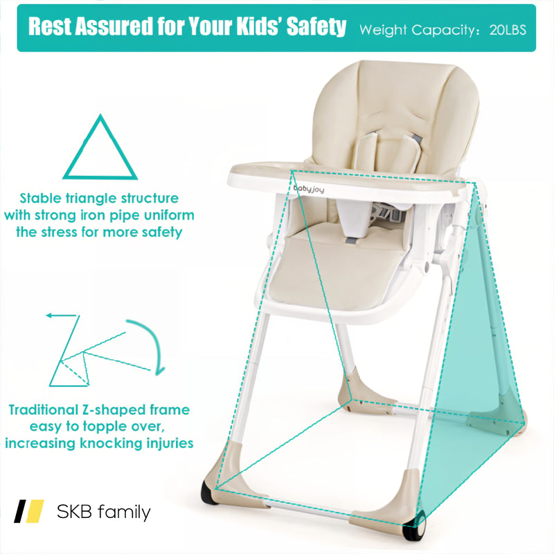 Baby Convertible High Chair With Wheels 240115-215580