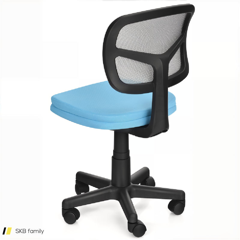 Armless Computer Chair With Height Adjustment And Breathable Mesh For Home Office 240515-229067