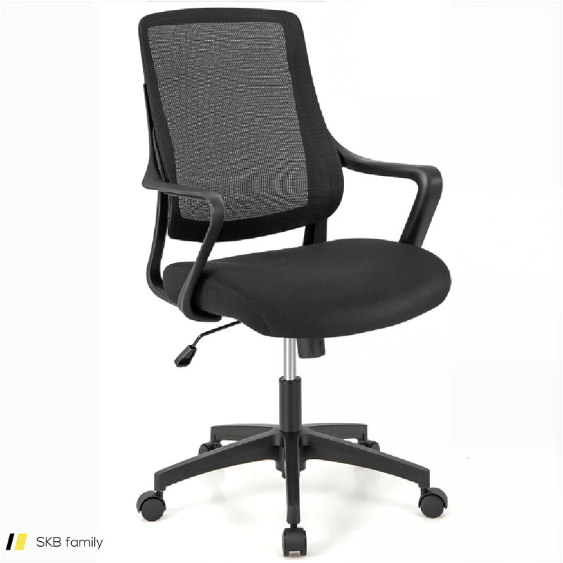 Modern Breathable Mesh Chair With Curved Backrest And Armrest 240515-229078