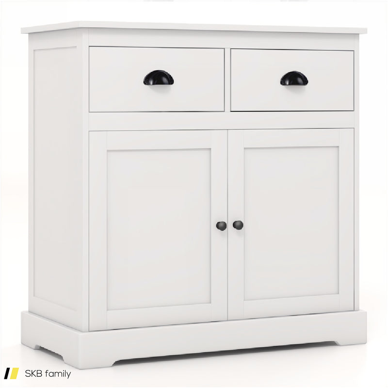 Kitchen Buffet Storage Cabinet With 2 Doors And 2 Storage Drawers 240515-229085