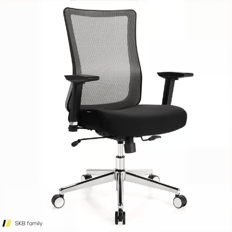 Ergonomic Mesh Office Chair Sliding Seat Height Adjustable With Armrest 240515-229086