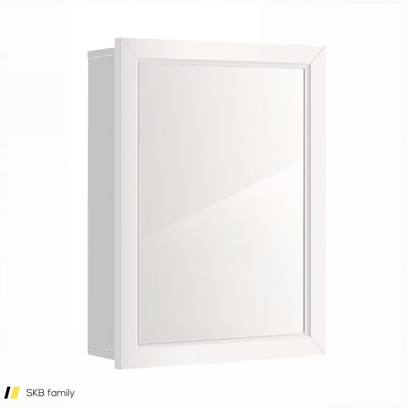 Mirrored Bathroom Medicine Cabinet With Single Door And Adjustable Shelf 240515-229136