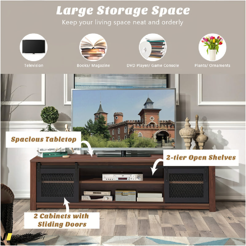 Tv Stand Entertainment Center For Tv'S Up To 65 Inch With Adjustable Shelves 240515-229137