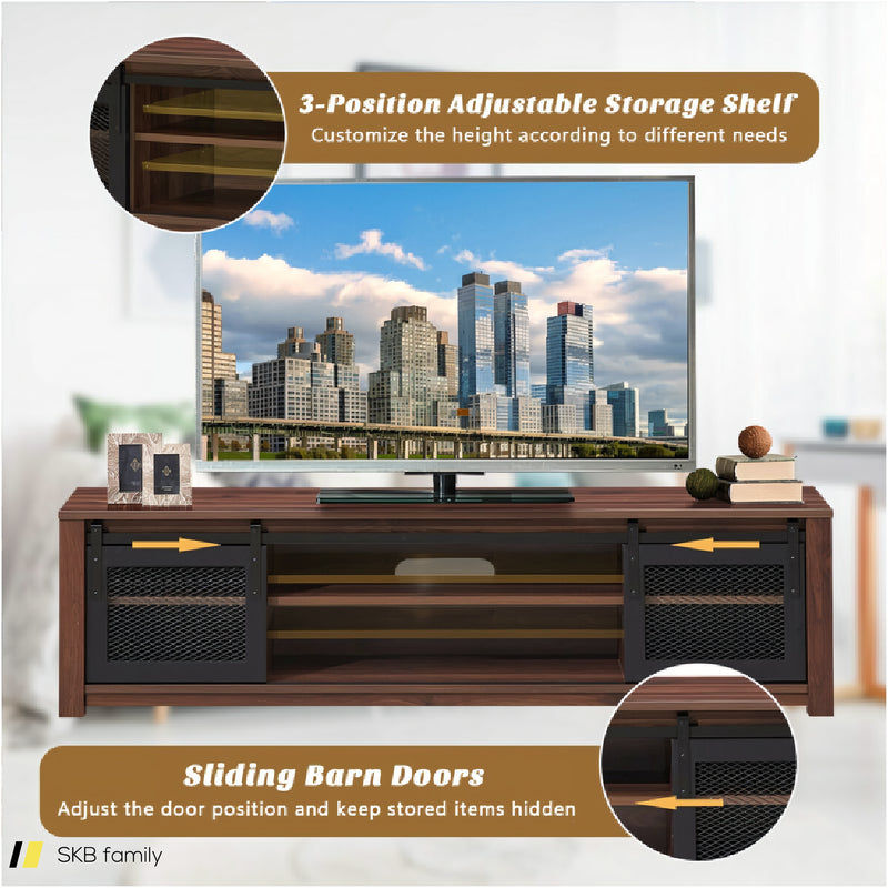 Tv Stand Entertainment Center For Tv'S Up To 65 Inch With Adjustable Shelves 240515-229137