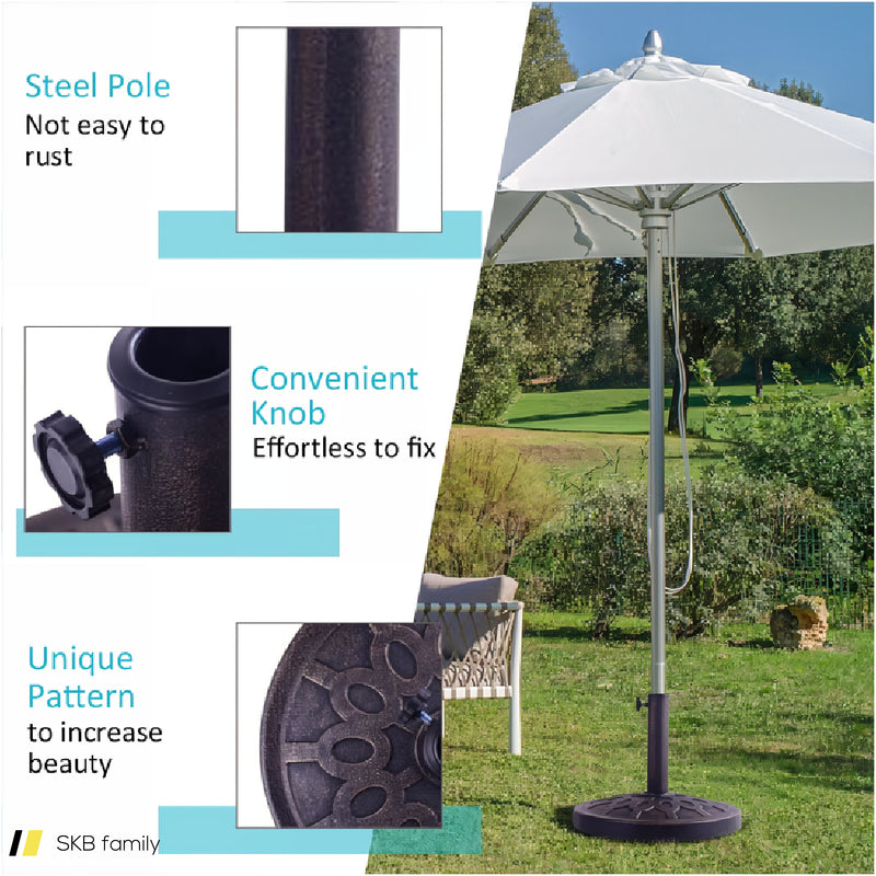 30lbs 18 Inches Heavy Duty Outdoor Patio Market Umbrella Base 240515-229150