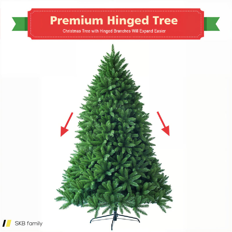 5 Feet Artificial Fir Christmas Tree With 600 Branch Tips 240515-229155