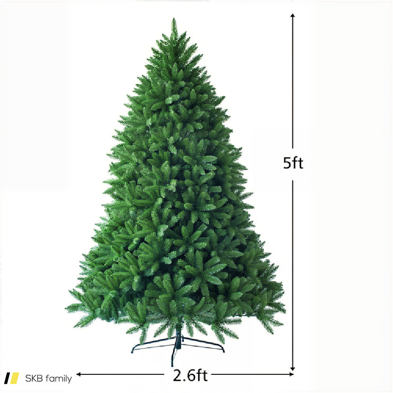 5 Feet Artificial Fir Christmas Tree With 600 Branch Tips 240515-229155