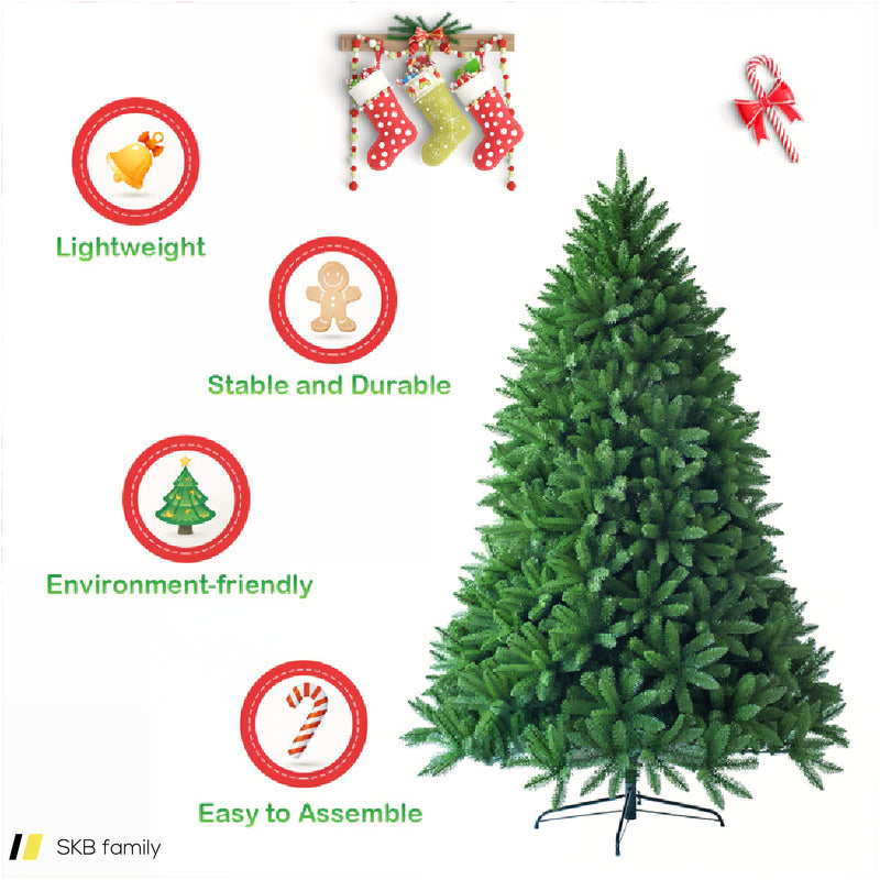 5 Feet Artificial Fir Christmas Tree With 600 Branch Tips 240515-229155