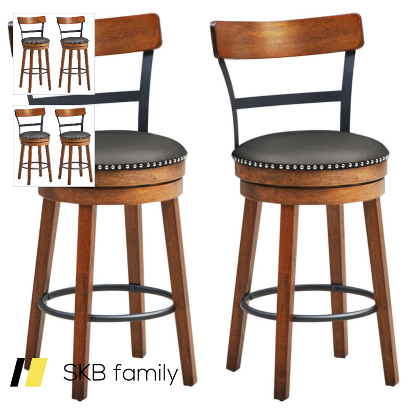 Set Of 2 Swivel Counter Height Bar Stools 240515-229159