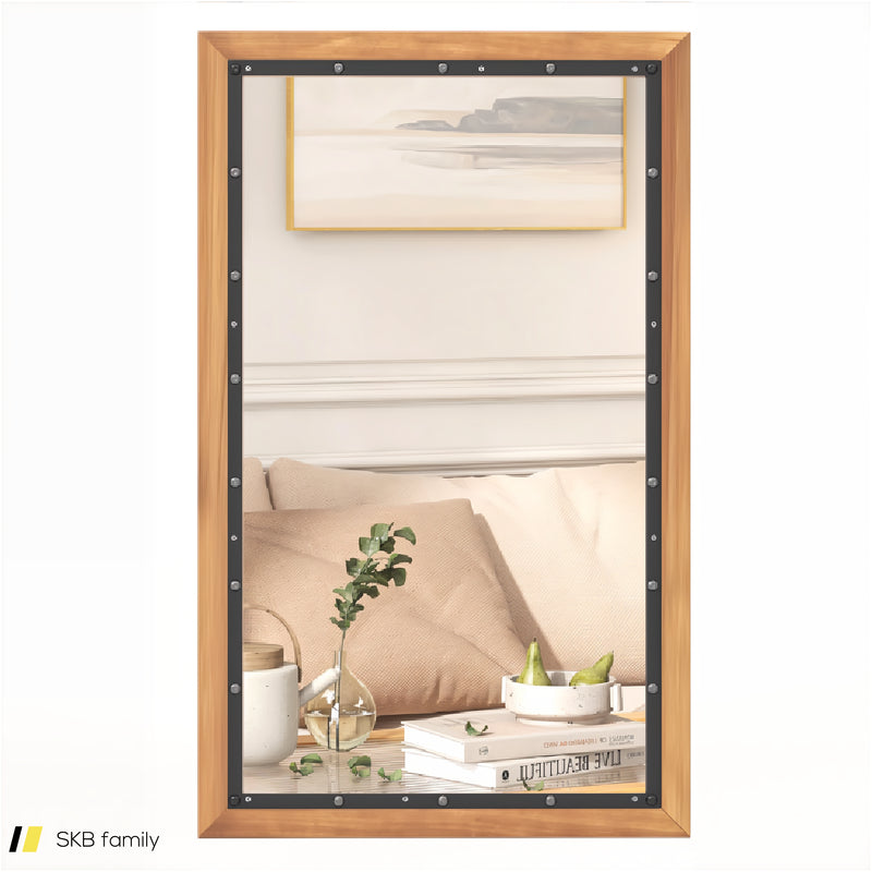 22 X 36 Inch Rectangular Frame Decor Wall Mounted Mirror With Back Board 240515-229164