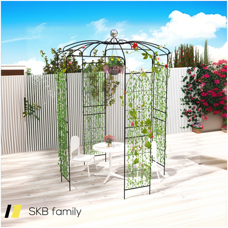 Birdcage Shape Gazebo For Climbing Plants And Wedding Ceremony Decoration 240515-229165