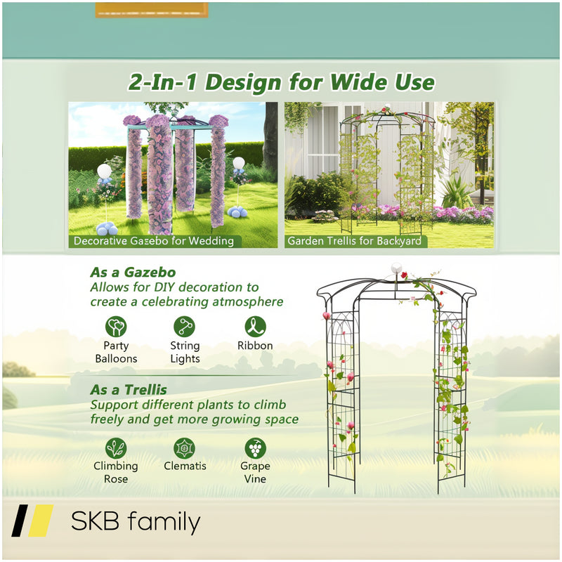 Birdcage Shape Gazebo For Climbing Plants And Wedding Ceremony Decoration 240515-229165