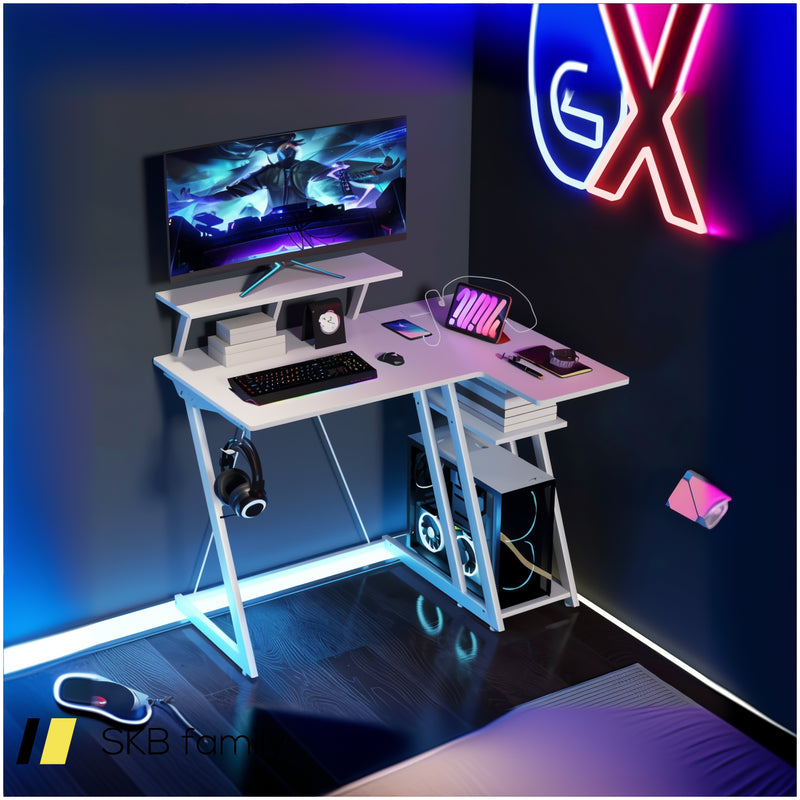 L Shaped Gaming Desk With Outlets And Usb Ports 240515-229168