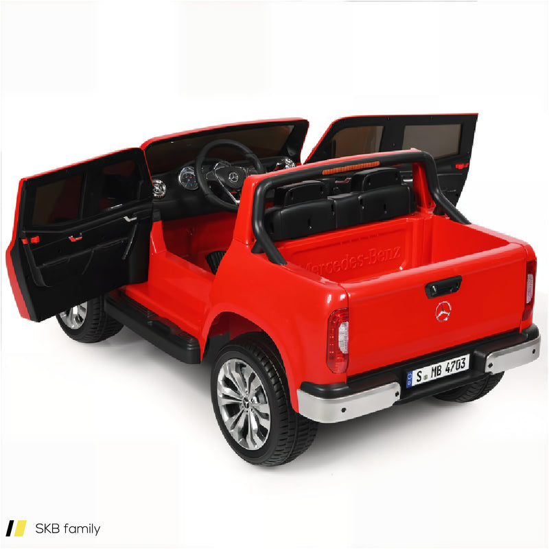 12v 2-Seater Kids Ride On Car Licensed Mercedes Benz X Class Rc With Trunk 240515-229181