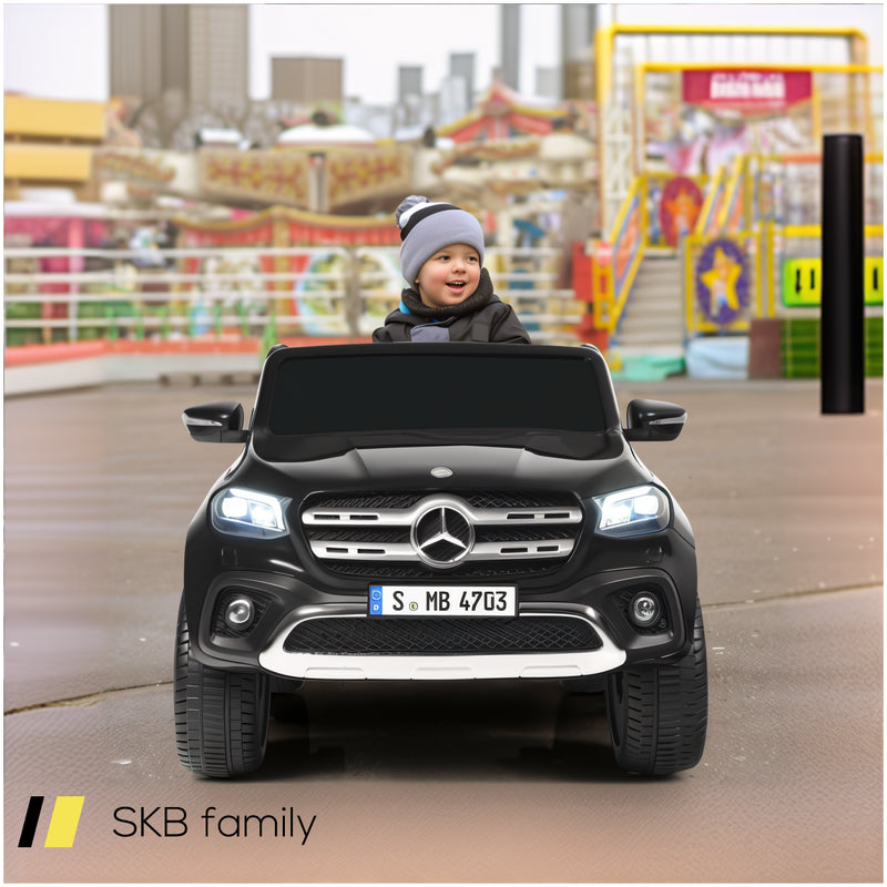 12v 2-Seater Kids Ride On Car Licensed Mercedes Benz X Class Rc With Trunk 240515-229181