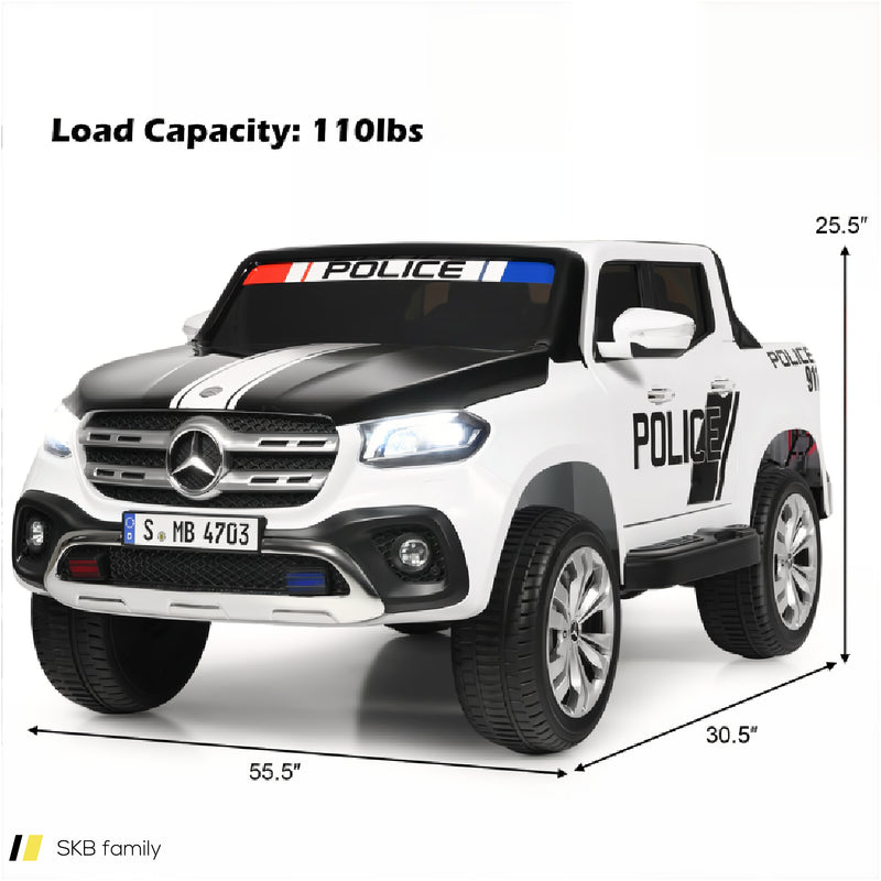 12v 2-Seater Kids Ride On Car Licensed Mercedes Benz X Class Rc With Trunk 240515-229181