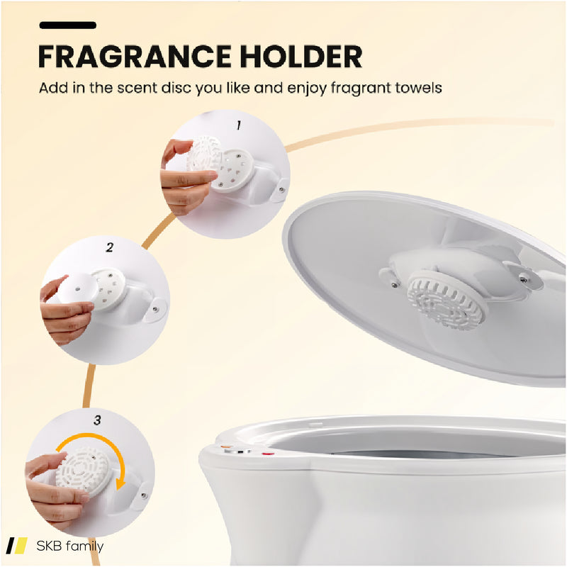 Bathroom Towel Warmer Bucket With Fragrance Holder And Auto Shut 240515-229194