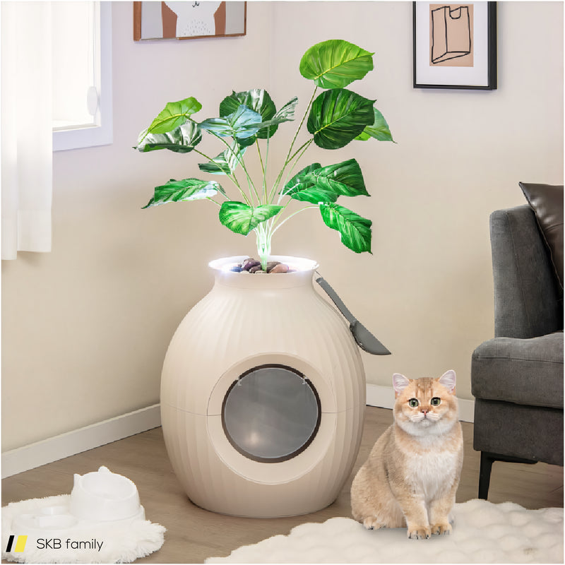 Smart Plant Cat Litter Box With Electronic Odor Removal & Sterilization 240515-229209