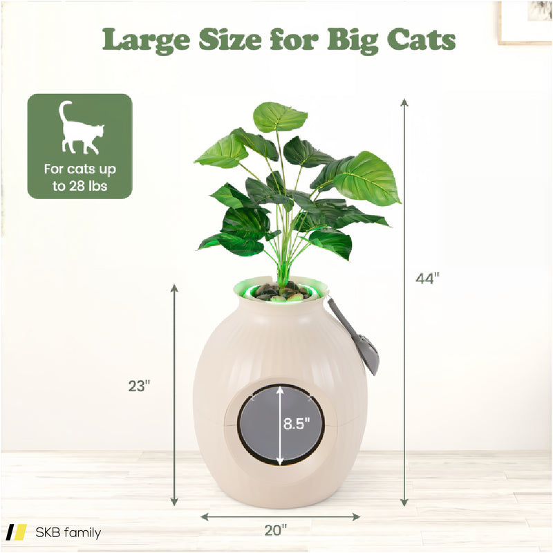 Smart Plant Cat Litter Box With Electronic Odor Removal & Sterilization 240515-229209