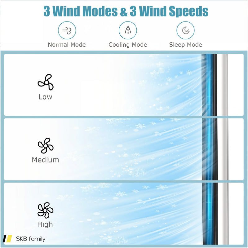 41 Inches Evaporative Air Cooler With 3 Modes And 3 Speeds 240515-229210