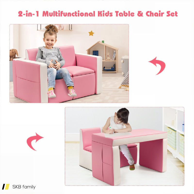 Multi-Functional Kids Play Sofa And Table Chair Set 240515-229221