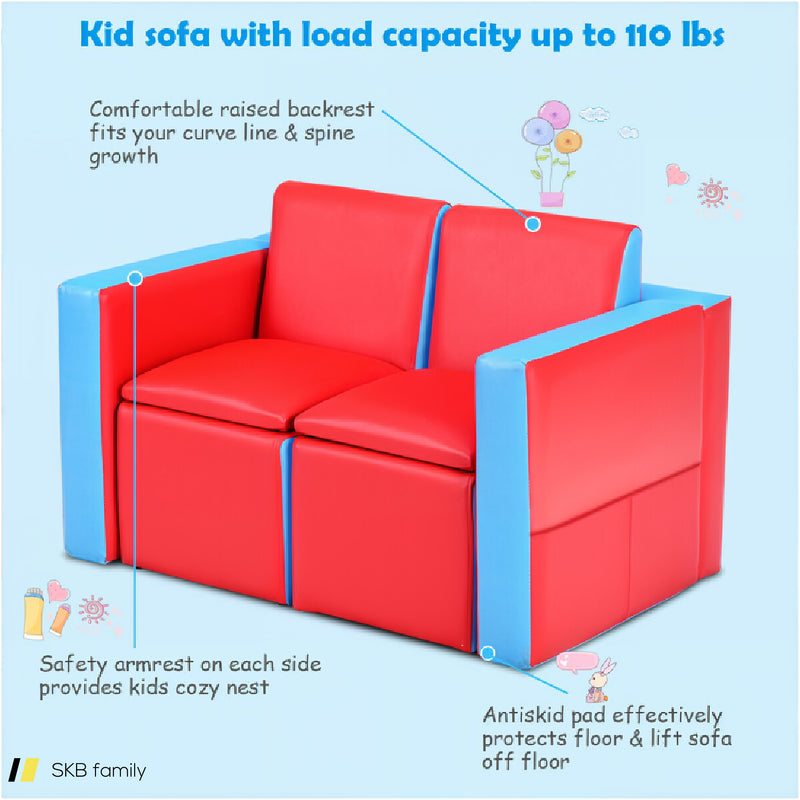 Multi-Functional Kids Play Sofa And Table Chair Set 240515-229221