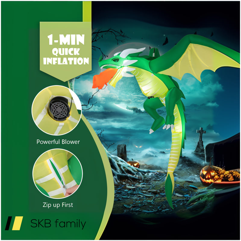 5 Feet Hanging Halloween Inflatable Dragon 240515-229230