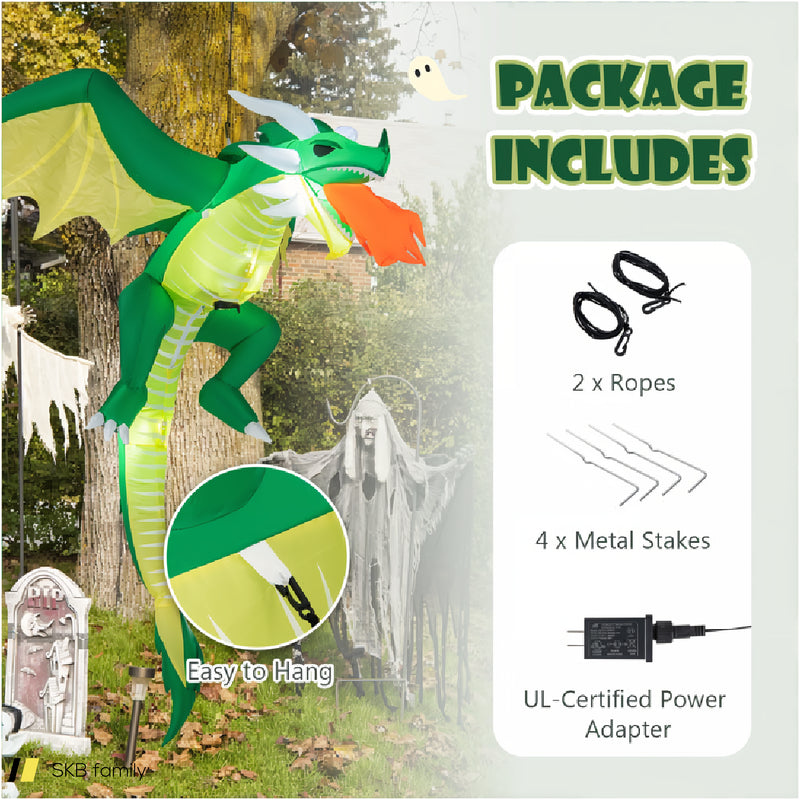 5 Feet Hanging Halloween Inflatable Dragon 240515-229230