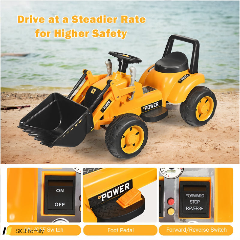 6v Battery Powered Kids Ride On Excavator 240515-229240