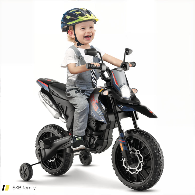 Aprilia Licensed Kids Ride On Motorcycle With 2 Training Wheels 240515-229245