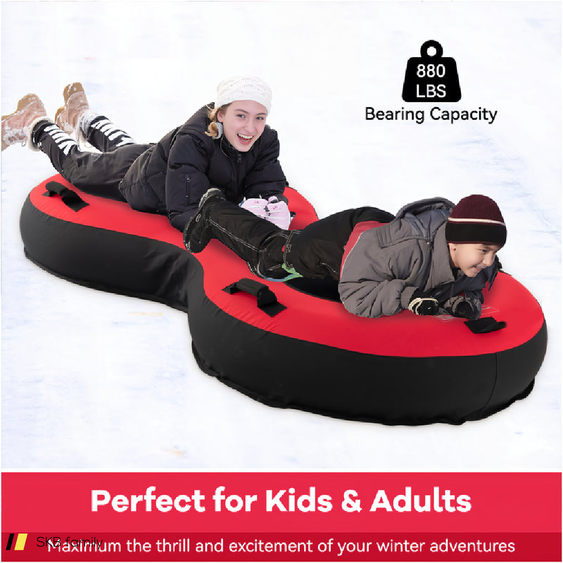 80&Quot; 2-Person Inflatable Snow Sled For Kids And Adults 240515-229253