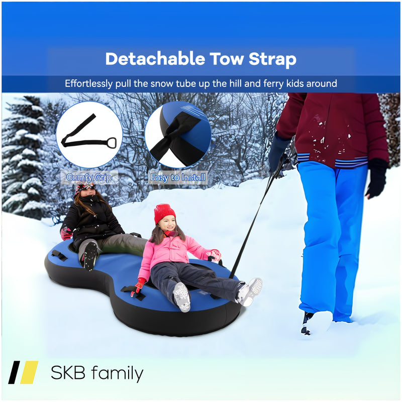 80&Quot; 2-Person Inflatable Snow Sled For Kids And Adults 240515-229253