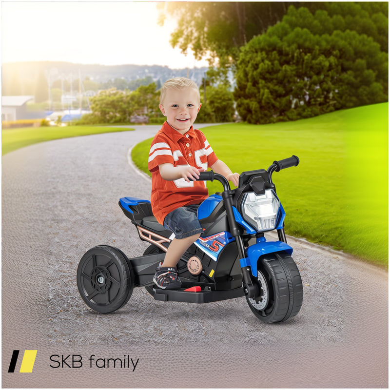 Kids Ride-On Motorcycle 6v Battery Powered Motorbike With Detachable Training Wheels 240615-229260