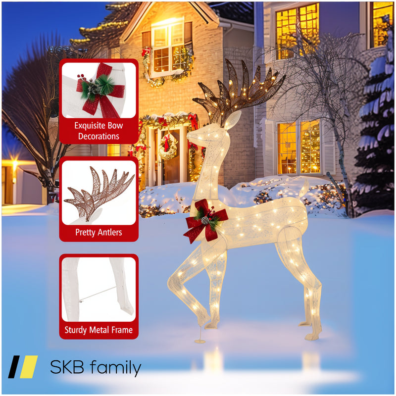 3-Piece Pre-Lit Christmas Reindeer Family With 230 Warm White Led Lights 240615-229265