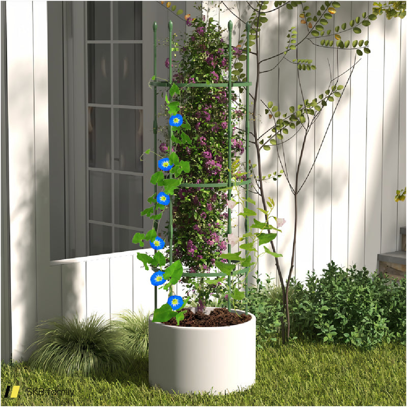 3-Pack Garden Trellis 40&Quot;/60&Quot; Tall Plant Support Stands With Clips And Ties 240615-229267