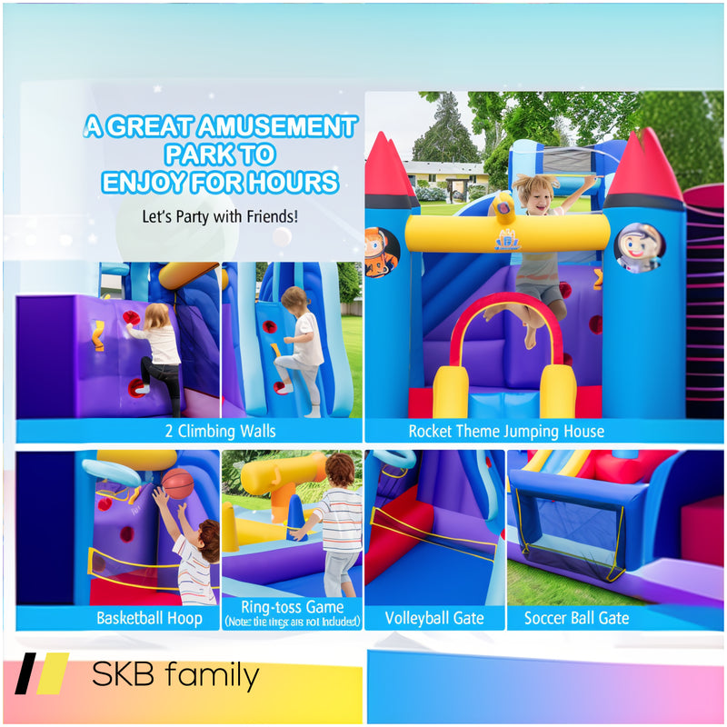 Rocket Theme Inflatable Water Slide Park With 1100w Blower 240615-229275