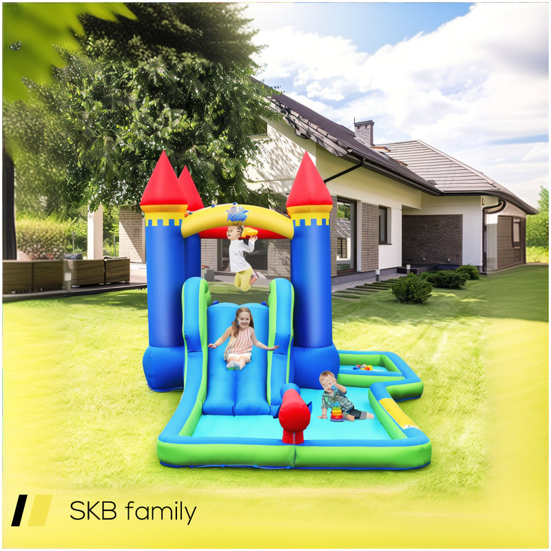 Kids Inflatable Bounce House Water Slide Without Blower 240615-229276