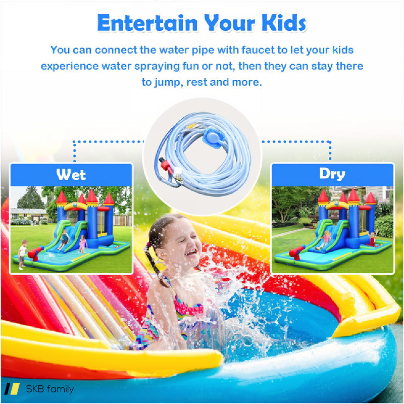 Kids Inflatable Bounce House Water Slide Without Blower 240615-229276