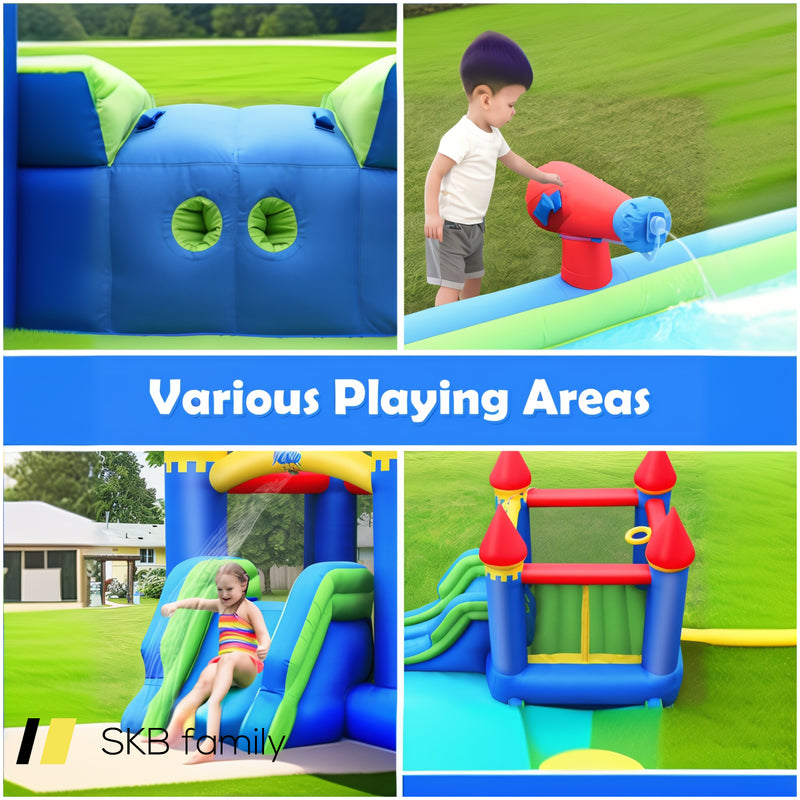 Kids Inflatable Bounce House Water Slide Without Blower 240615-229276