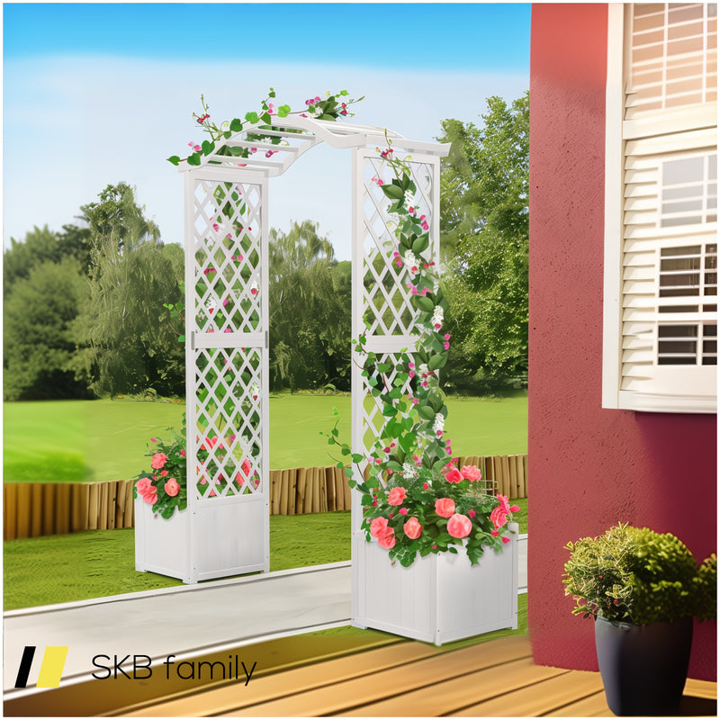 Garden Arbor With Planter 240615-229283