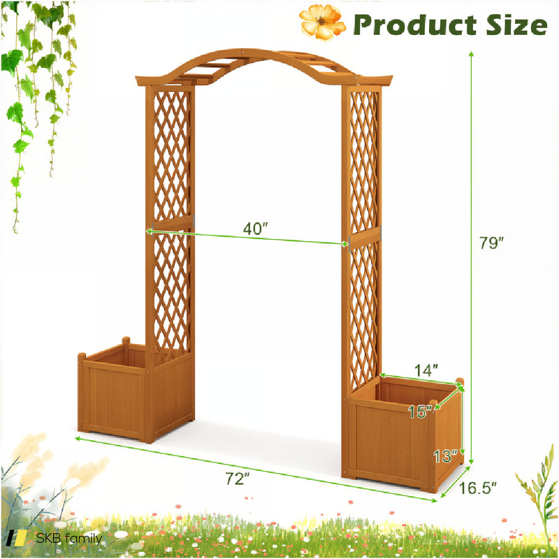 Garden Arbor With Planter 240615-229283