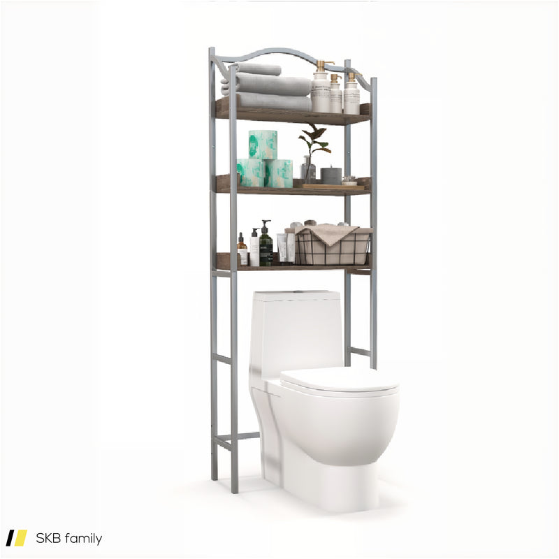 3-Tier Over-The-Toilet Bathroom Spacesaver Storage Rack 240615-229320