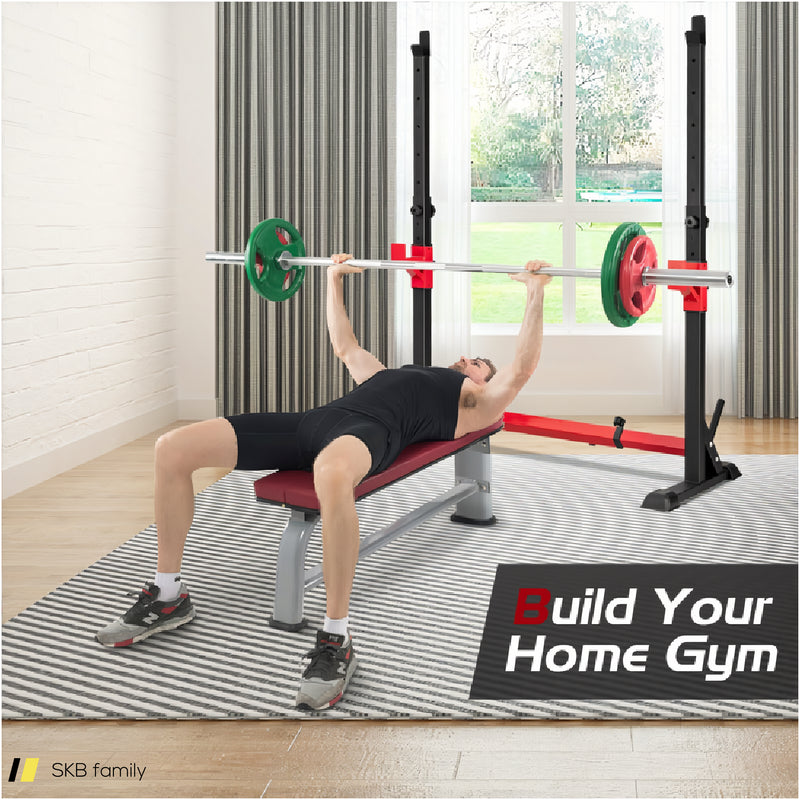 Adjustable Squat Rack Stand For Home Gym Fitness 240615-229326