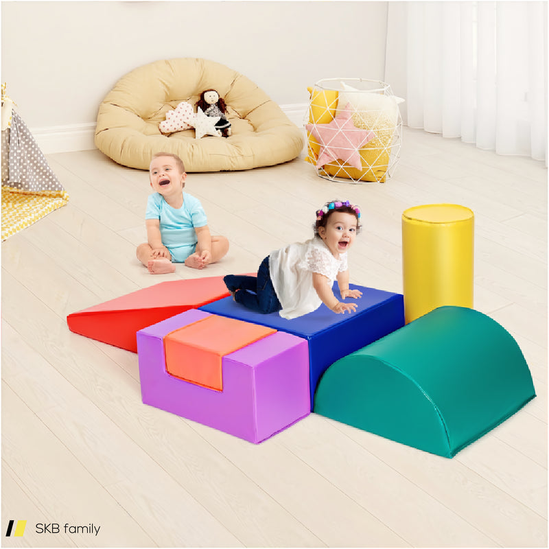 6 Piece Climb Crawl Play Set Indoor Kids Toddler 240615-229338